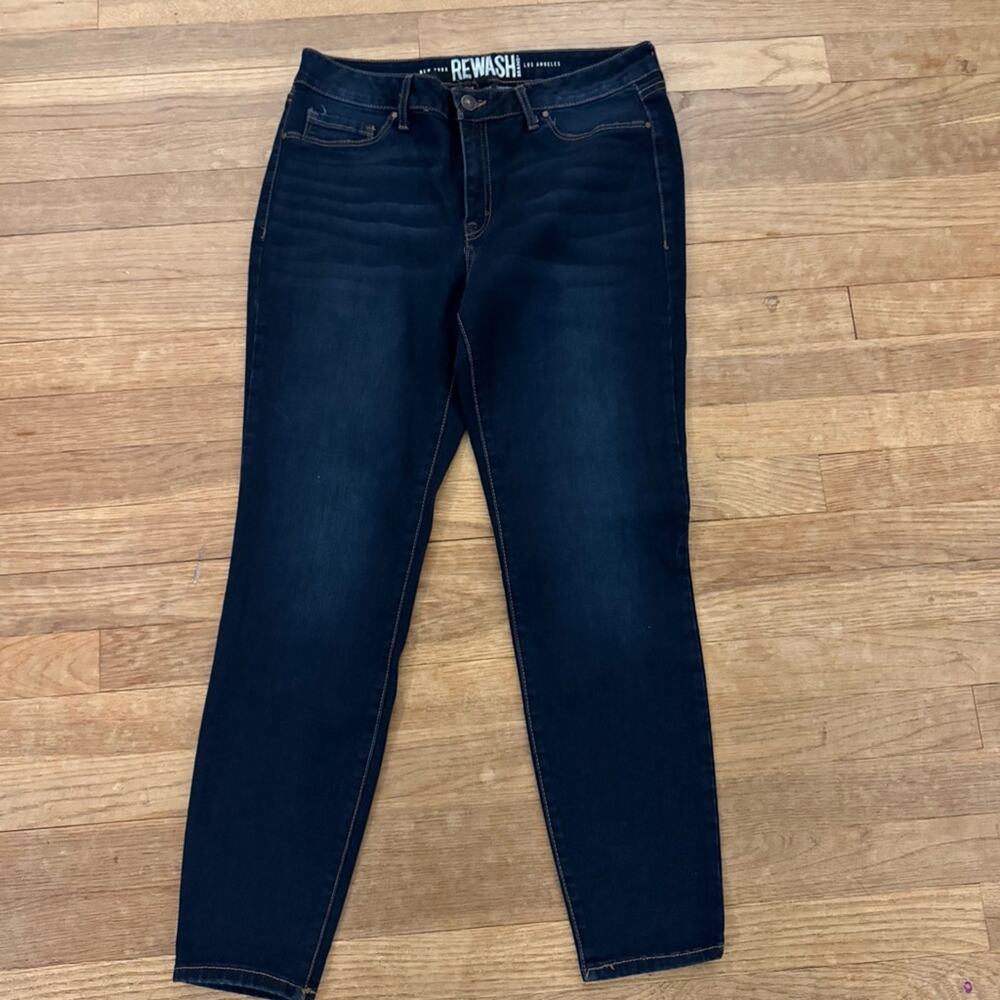 New York Rewash wash mid rise jeggings juniors size 13
 b64